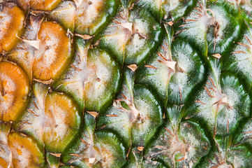 Obraz premium The surface of pineapple in Thailand