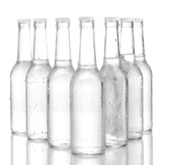 Water bottles isolated on white
