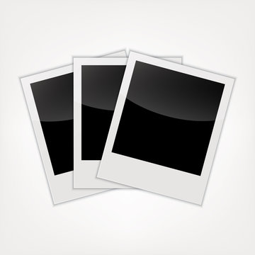 3 blank photo frames