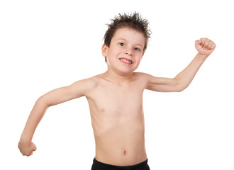 Fototapeta premium child with wet hair