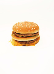 Burger isolated on a white background