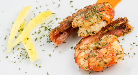 prawns with garlic and lemon