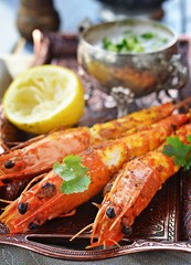 grilled shrimps