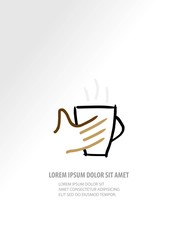 Coffee cup for take awey