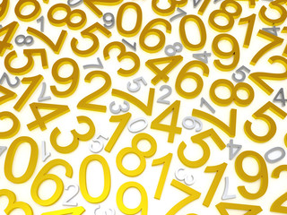 Background of numbers.
