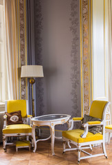 Antique chairs and table