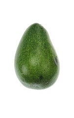 avocado over white