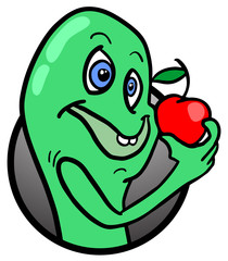 Apple and worm