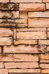sandstone wall surface