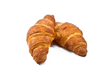 croissant over white background