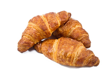 croissant over white background