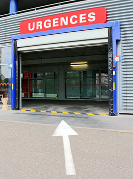 entr&eacute;e des urgences