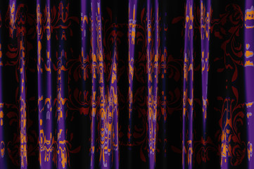 Violet curtains