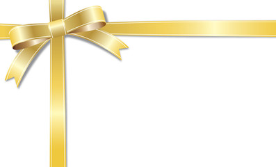 The card of a golden ribbon