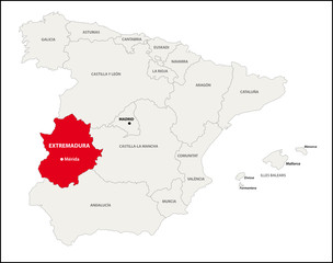 Autonome Region Extremadura, Spanien