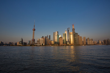 Obraz premium Shanghai Skyline from the Bund