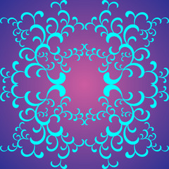 Pattern of blue petals