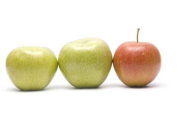 Apples isolated on white