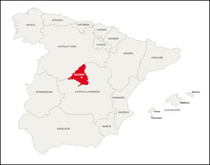 Autonome Gemeinschaft Madrid, Spanien
