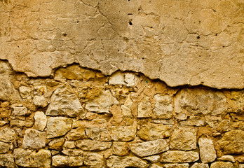 Brown old wall