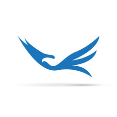 Vector Logo birds in flight - obrazy, fototapety, plakaty