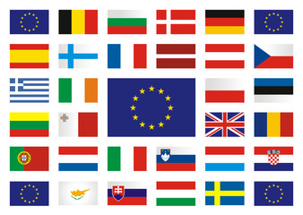 EU Flags © jokatoons
