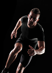 Obrazy na Plexi  Sportowiec biegacz mężczyzna ćwiczenia
