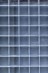 Blue glass wall