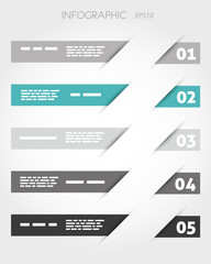 turquoise oblique stickers with five options