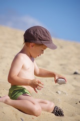 enfant à la plage - expérience