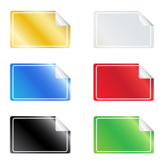 Blank Colorful Stickers