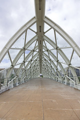 Fototapeta na wymiar Covered Bridge in the city