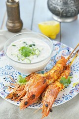 grilled shrimps