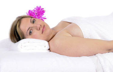 Obraz na płótnie Canvas Day spa aroma therapy and massage