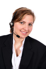 Customer service representative taking your calls