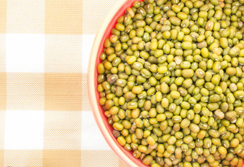 raw green bean in the bowl