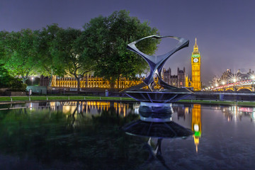 Big Ben Clock Tower and Parliament house at city of westminster,