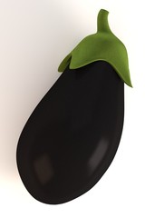 3d render of eggplant