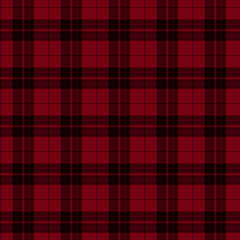 Red and Black Plaid Fabric Background