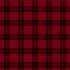 Red and Black Plaid Fabric Background