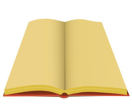 Illustration of an empty book