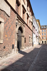 Fototapeta na wymiar Krakow-lane Old Town