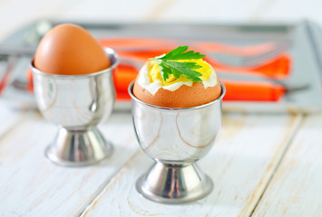 boiled eggs