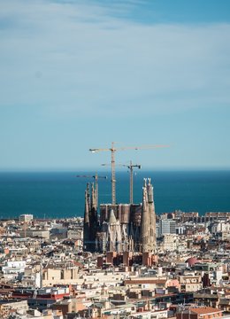 BARCELONA - MARCH 08: View at Sagrada Familia 