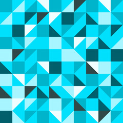 Fototapeta na wymiar Blue Seamless Triangle Pattern