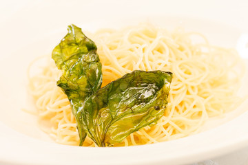 pasta with basil