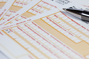 IBAN Überweisungsformular