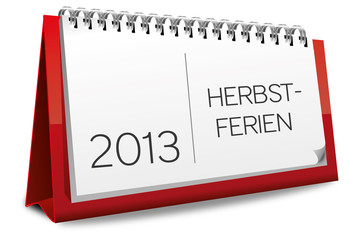 Kalender 2013 Ferien Herbstferien Herbst