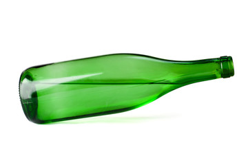 green vine bottle tilted