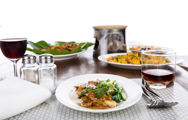 Table with food